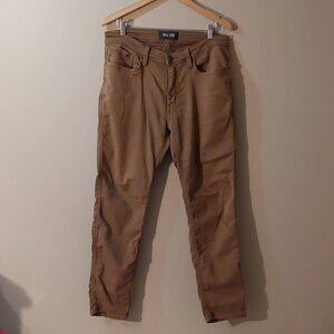 DUER Brown Slim-fit N2X (No Sweat) Gusset Performance Mens Jeans Du/Er 34x29